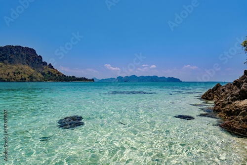 Der Strand von Tub Thale weak, region krabi in Thailand 