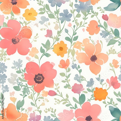 Beautiful flowers in vintage style with leaves close-up as a background.