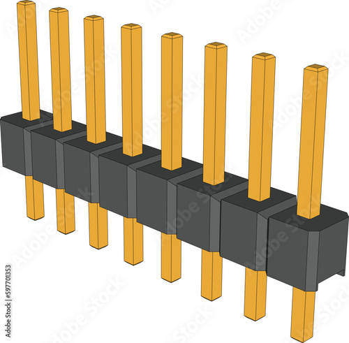 Pin Header Connector 8 pins