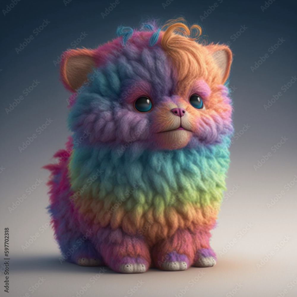 rainbow dog