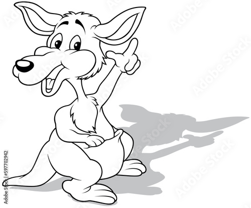Drawing of a Smiling Standi...