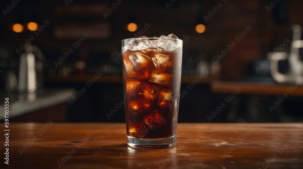 Burst of flavor in a well-crafted cold brew. AI generated
