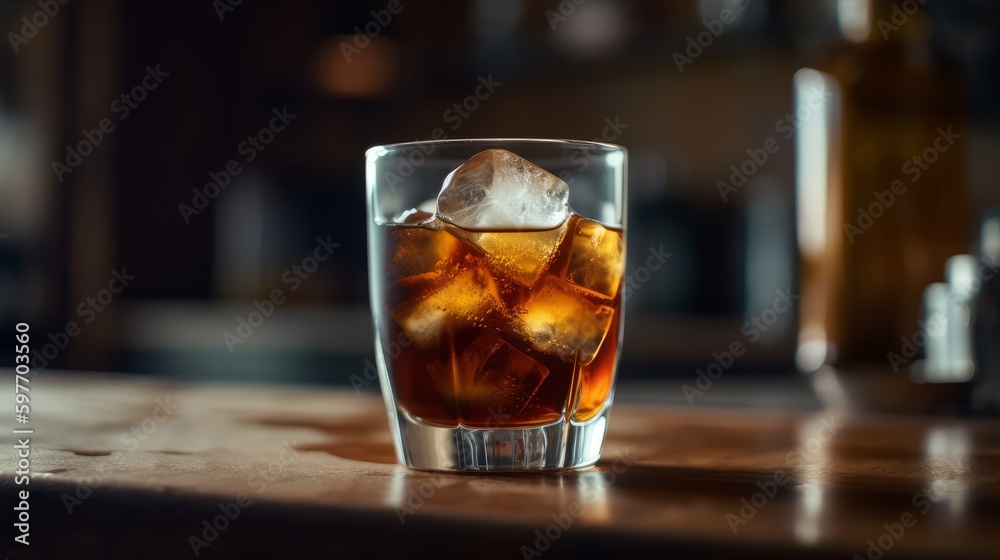 Burst of flavor in a well-crafted cold brew. AI generated