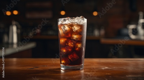 Burst of flavor in a well-crafted cold brew. AI generated