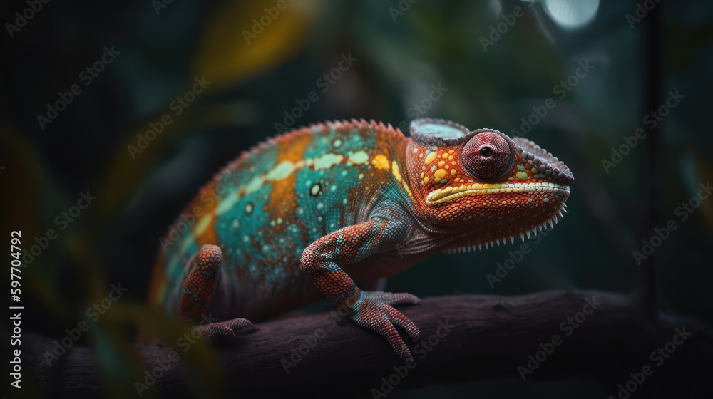 Chameleon Chromatics - Exploring Vibrant Hues in the Wild - Generative AI Chameleon Chromatics - Exploring Vibrant Hues in the Wild - Generative AI