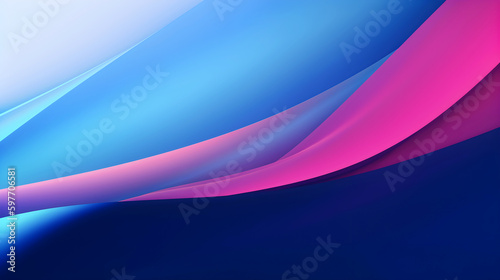 Abstract blue and pink background with horizontal wavy lines. illustration