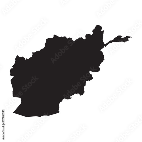 High detailed vector map. Afghanistan. New Map 2023