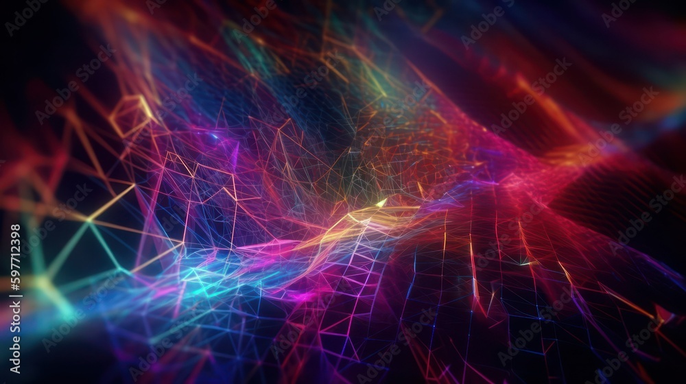 abstract background with glowing lights . generative AI abstract background with glowing lights . generative AI