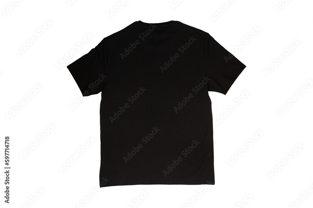 t-shirt design, men's black blank T-shirt template, back side, clothing mockup for print, isolated, basic summer clothes t-shirt design, men's black blank T-shirt template, back side, clothing mockup for print, isolated, basic summer clothes