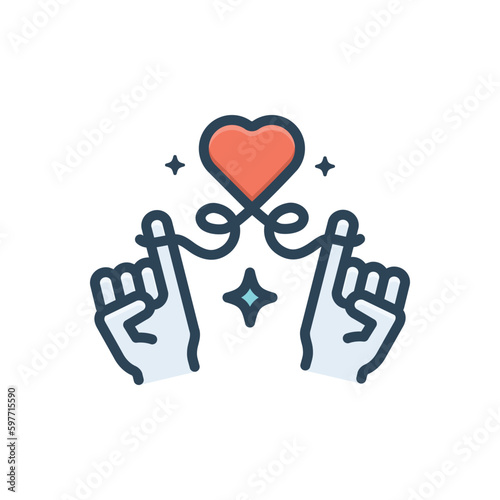 Color illustration icon for fate 