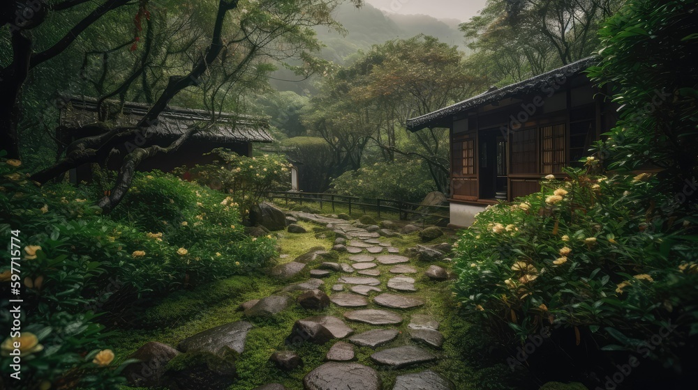 A Generative AI-Powered Journey into the World of Japanese Gardens and the Beauty of Nature