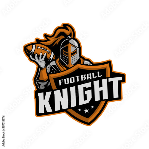 Football Knight Sports vector logo
