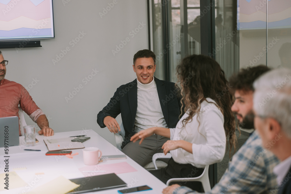 Business man smiling Business man smiling
