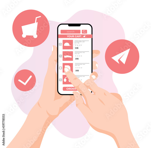 Ecommerce business illustration 