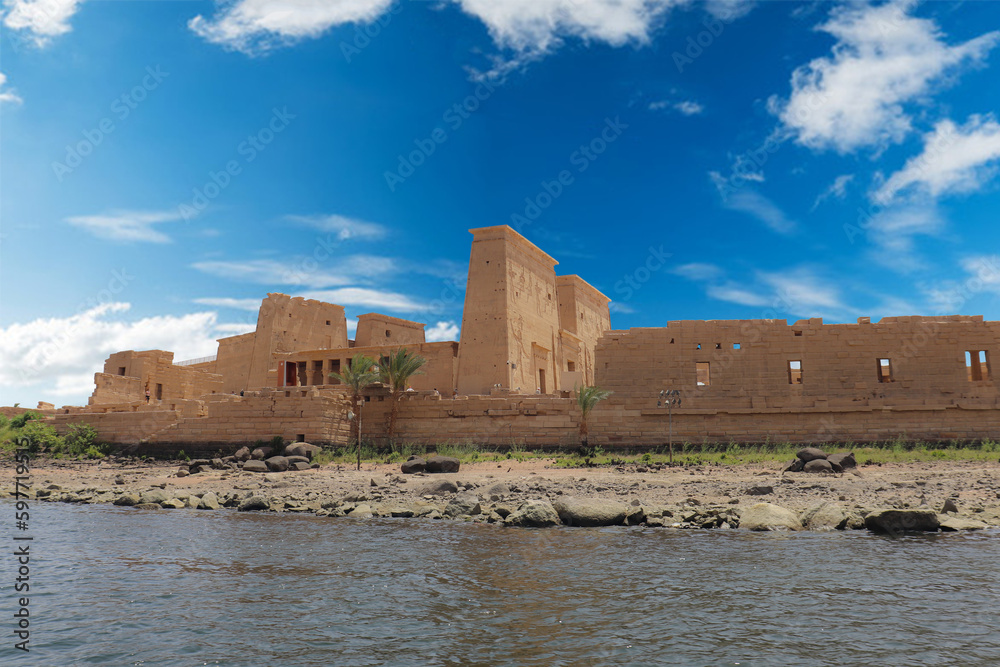Ancient egyptian temple in Aswan (Philae temple)