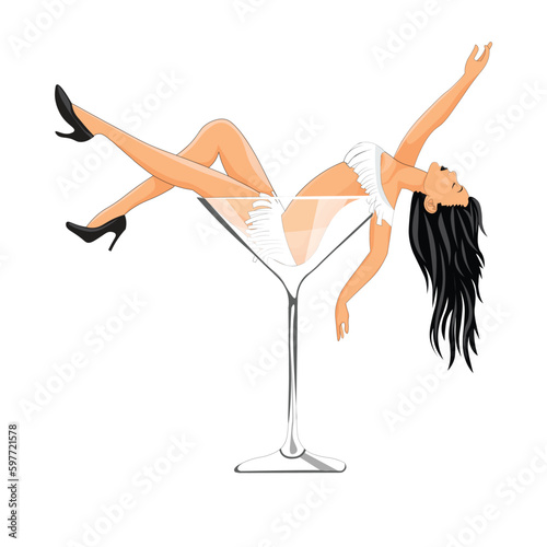 Woman in cocktail