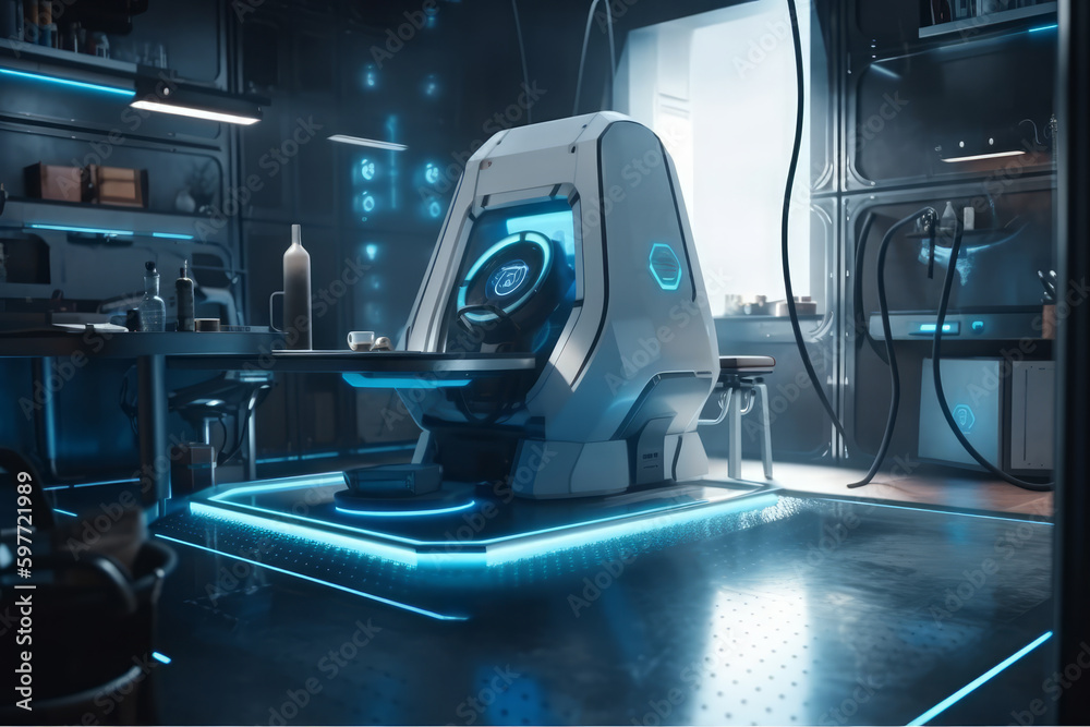 High technology bot machine in the future. AI Generated. High technology bot machine in the future. AI Generated.