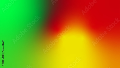 abstract green yellow red flag tricolor gradient background