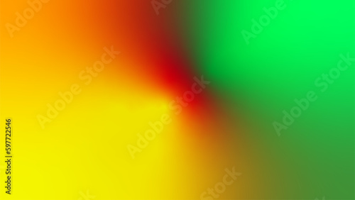 abstract green yellow red flag tricolor gradient background