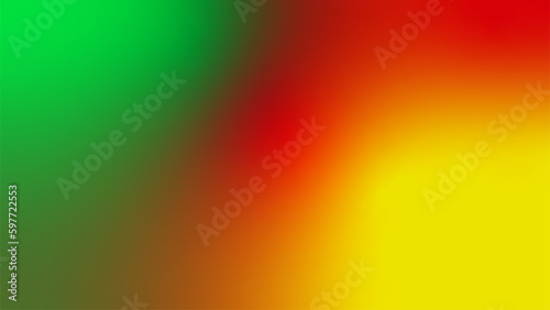 abstract green yellow red flag tricolor gradient background