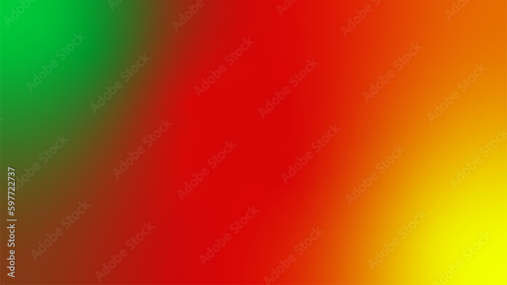 abstract green yellow red flag tricolor gradient background