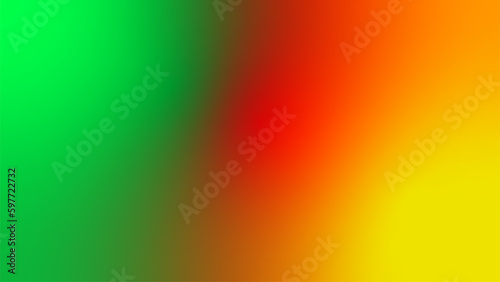 abstract green yellow red flag tricolor gradient background