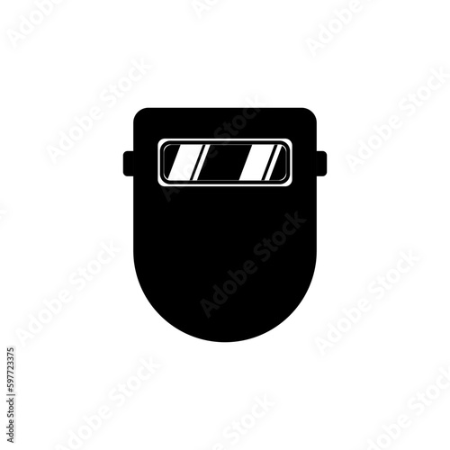 welding helmet icon vector design