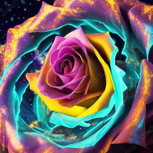 キラキラ輝く薔薇