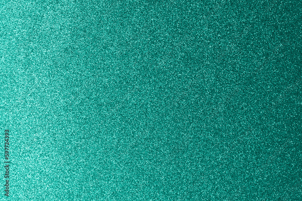 Fototapeta premium turquoise glitter background with gradiant from left to right background