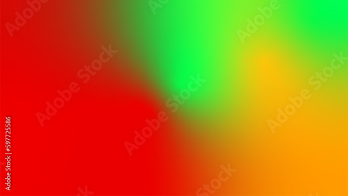 abstract green yellow red flag tricolor gradient background