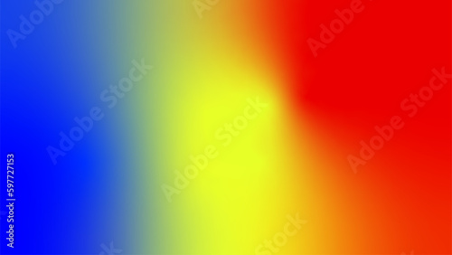 Red yellow blue flag color gradient background