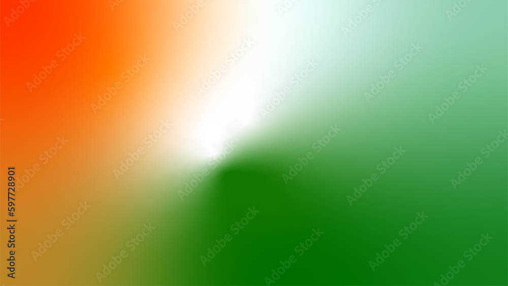 Indian tricolor orange saffron white green flag gradient background Stock Vector Adobe Stock