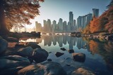 Vancouver, Canada: A Unique Blend of Urban and Natural Beauty at the Harbor, Generative AI