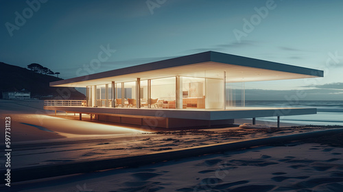 Modern Beach house © Kemal
