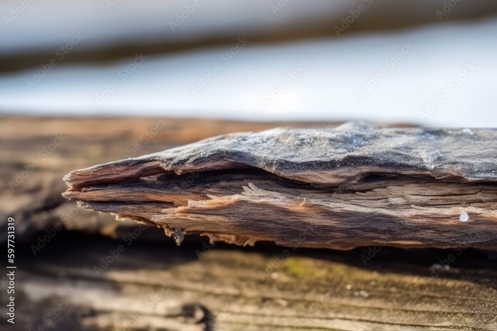 detailed close-up of a wooden surface with visible grains and textures. Generative AI detailed close-up of a wooden surface with visible grains and textures. Generative AI