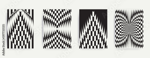 Bold Transitions for Posters, flyers, clothes, social media. Twisted and distorted vector texture, Y2k aesthetic, Retro Psychedelic, Groovy, hippie, 70s backgrounds. Waves