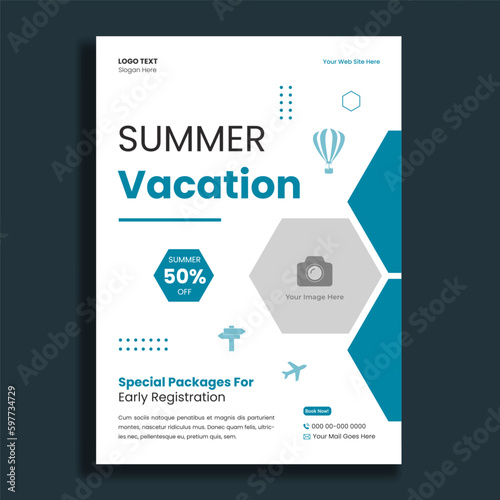 Summer Vacation Flyer Template