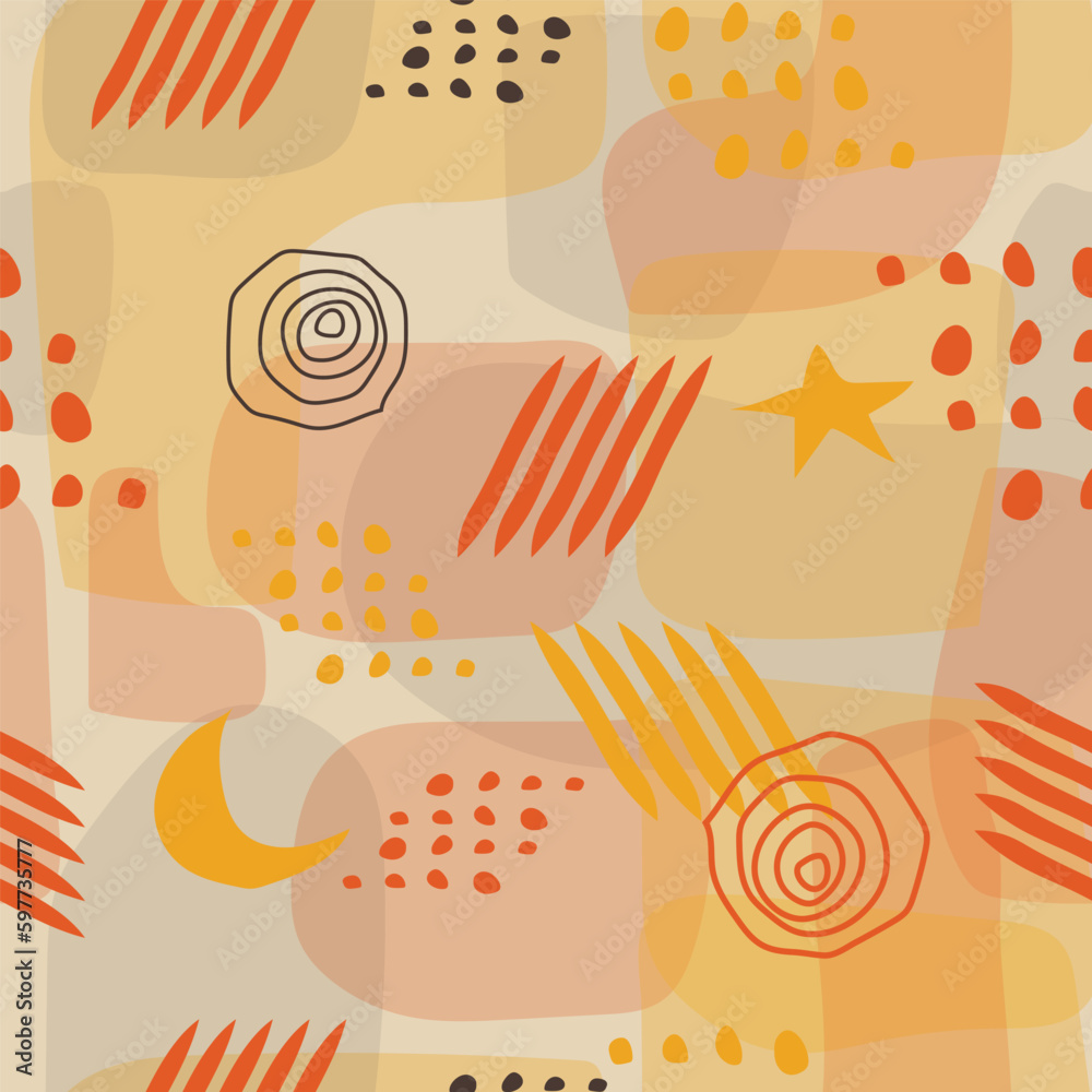 Abstract Seamless Pattern Design Background