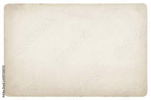 Vintage paper background isolated - (clipping path included) © MMphotos