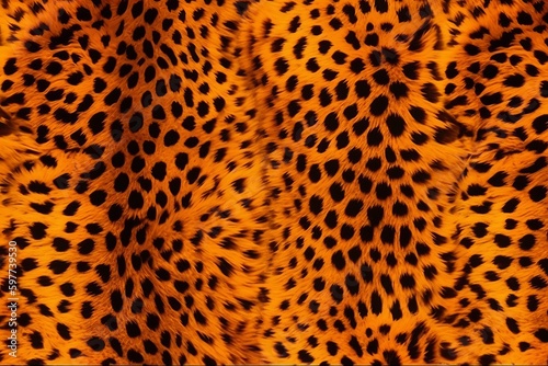 vector leopard skin seamless pattern  leopard skin texture  leopard fur texture  leopard fur background  leopard skin pattern  Generative AI