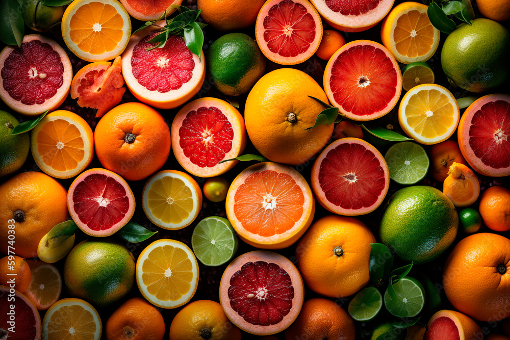 Lots of fresh Lemons Tangerines Oranges and Grapefruits Lots of fresh Lemons Tangerines Oranges and Grapefruits