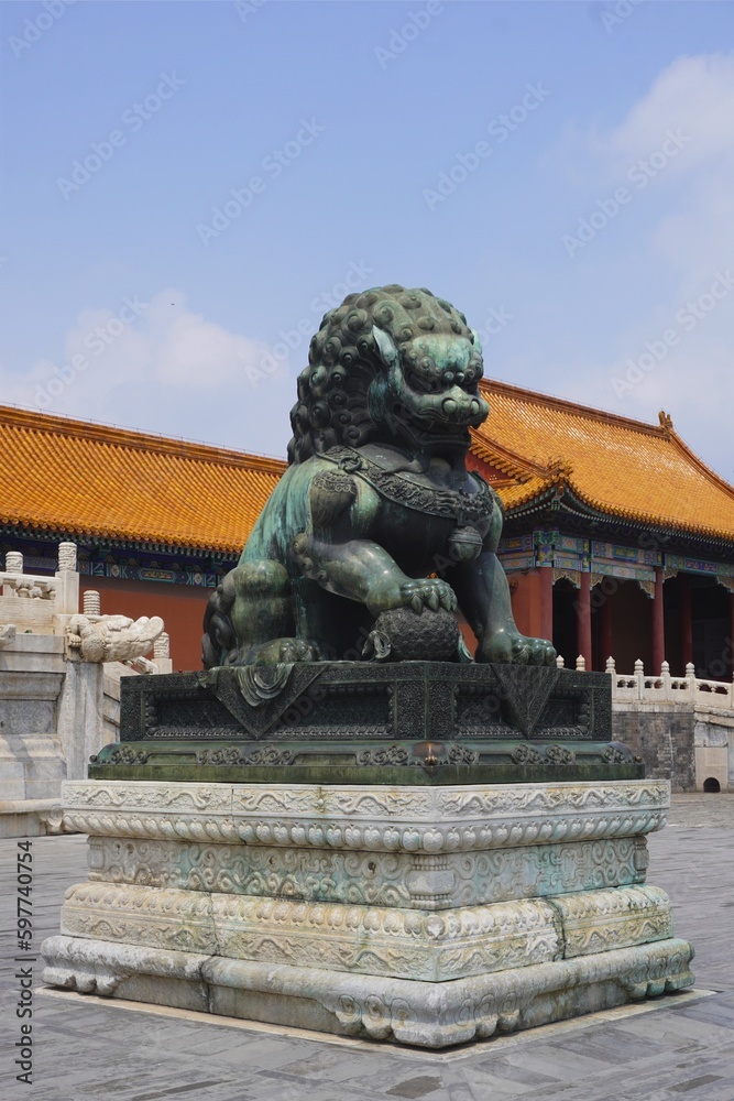 Beijing Palace Museum Stone Lion Beijing Palace Museum Stone Lion