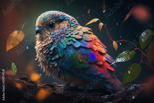 The most colorful bird in the world, Generative AI