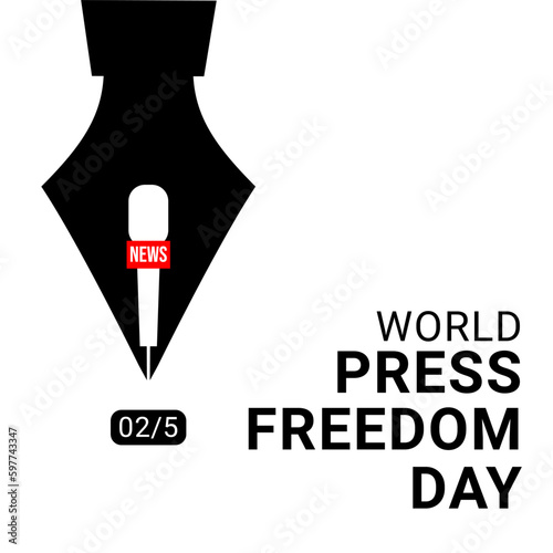 Design for celebrating world press freedom day
