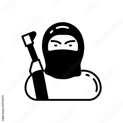 Terrorist Attack icon in vector. Illustration