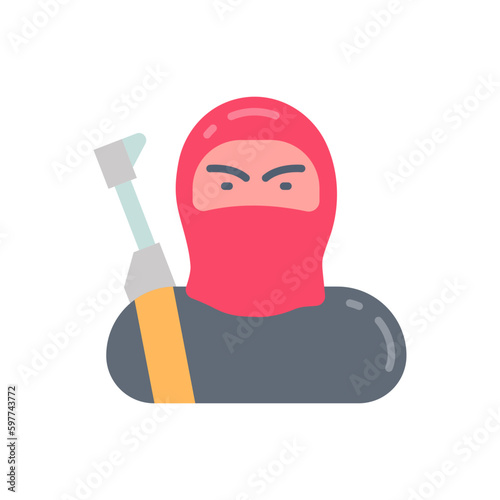 Terrorist Attack icon in vector. Illustration