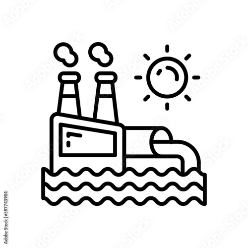 Water Contamination icon in vector. Illustration