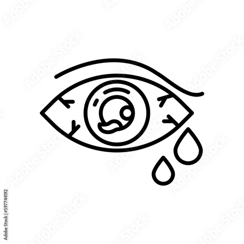 Eye Injury icon in vector. Illustration