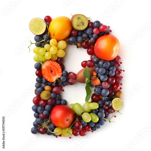  alphabet A  B  C  D  F  G  H  J  K  L  M  N  P  Q  R  S  T  V  X  Z  fruit  food  orange  apple  grape  grapes  fruits  isolated  fresh  healthy  red  green  white  diet  citrus  generative ai