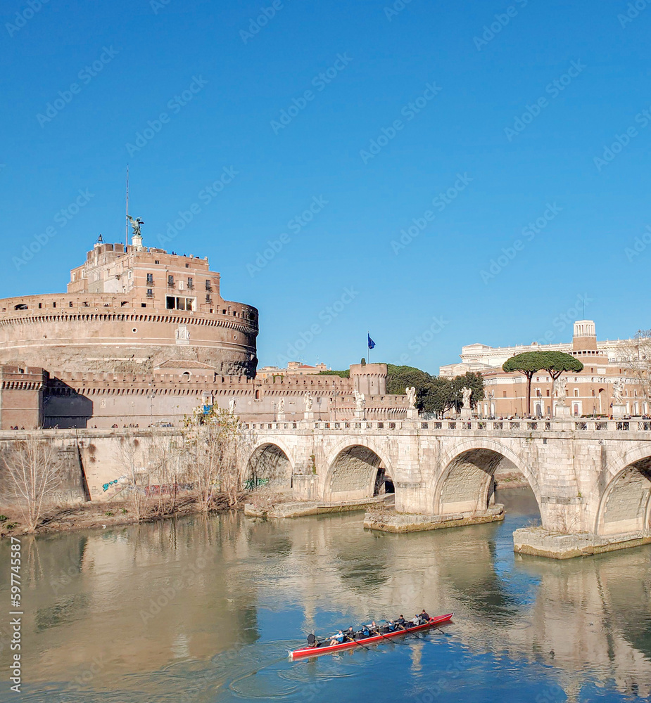 The Castel Sant'Angelo and the Tiber, Rome